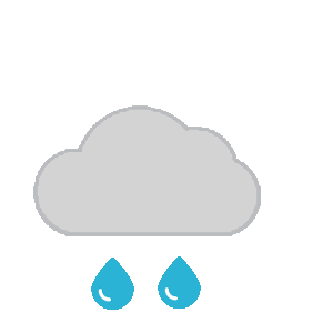Cloudy, Light Rain Showers